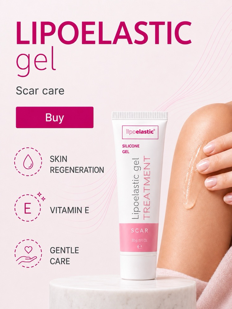 LIPOELASTIC gel — silicone gel for scar care